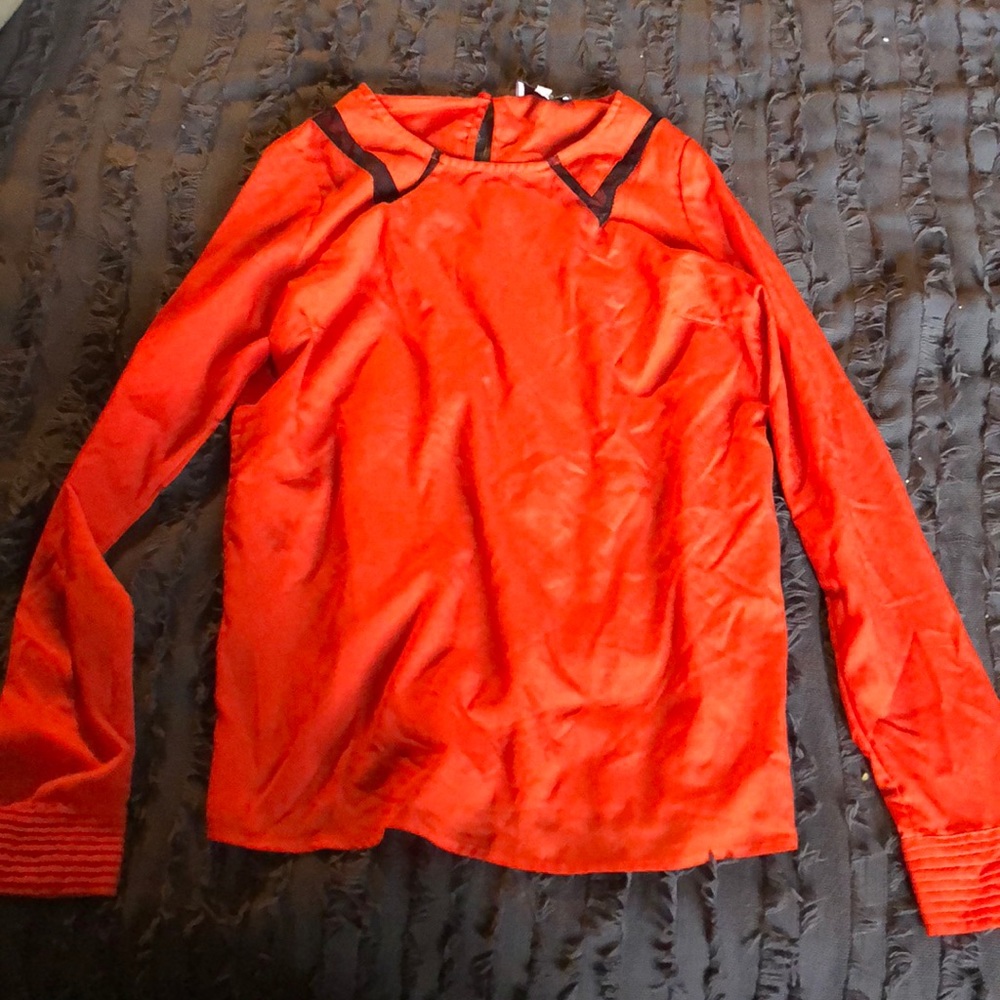 long sleeve red/orange top